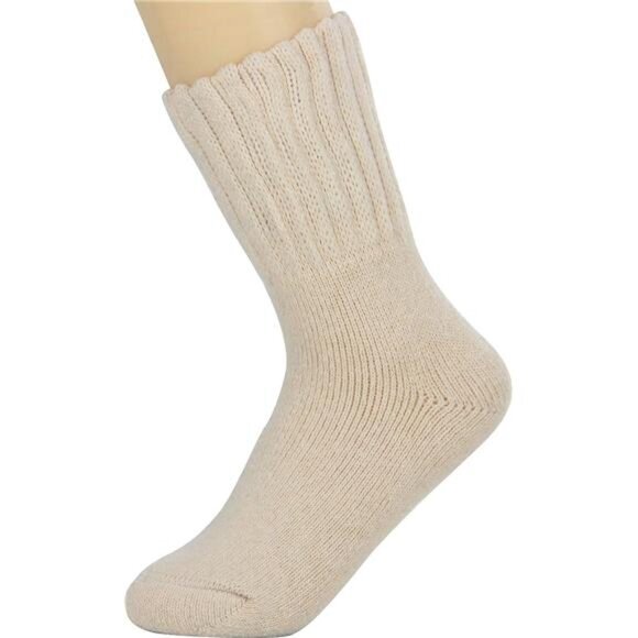 3 Pairs White Boot Socks Thick Knitted Winter Socks Knit Warm Socks for‎ Women - Picture 4 of 6